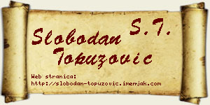 Slobodan Topuzović vizit kartica